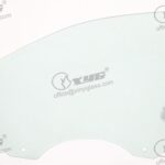 RIGHT FRONT DOOR GLASS GREEN (2 HOLES)